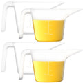 Youngever 4 Pack Plastic Measuring Cups, Clear Measuring Cups