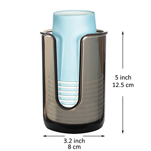 Youngever 2 Pack Plastic Disposable Paper Cup Dispenser, Plastic Dispenser Cup Holder