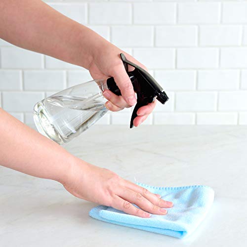 Youngever 6 Pack Clear Empty Plastic Spray Bottles, Spray Bottles for Hair and Cleaning Solutions