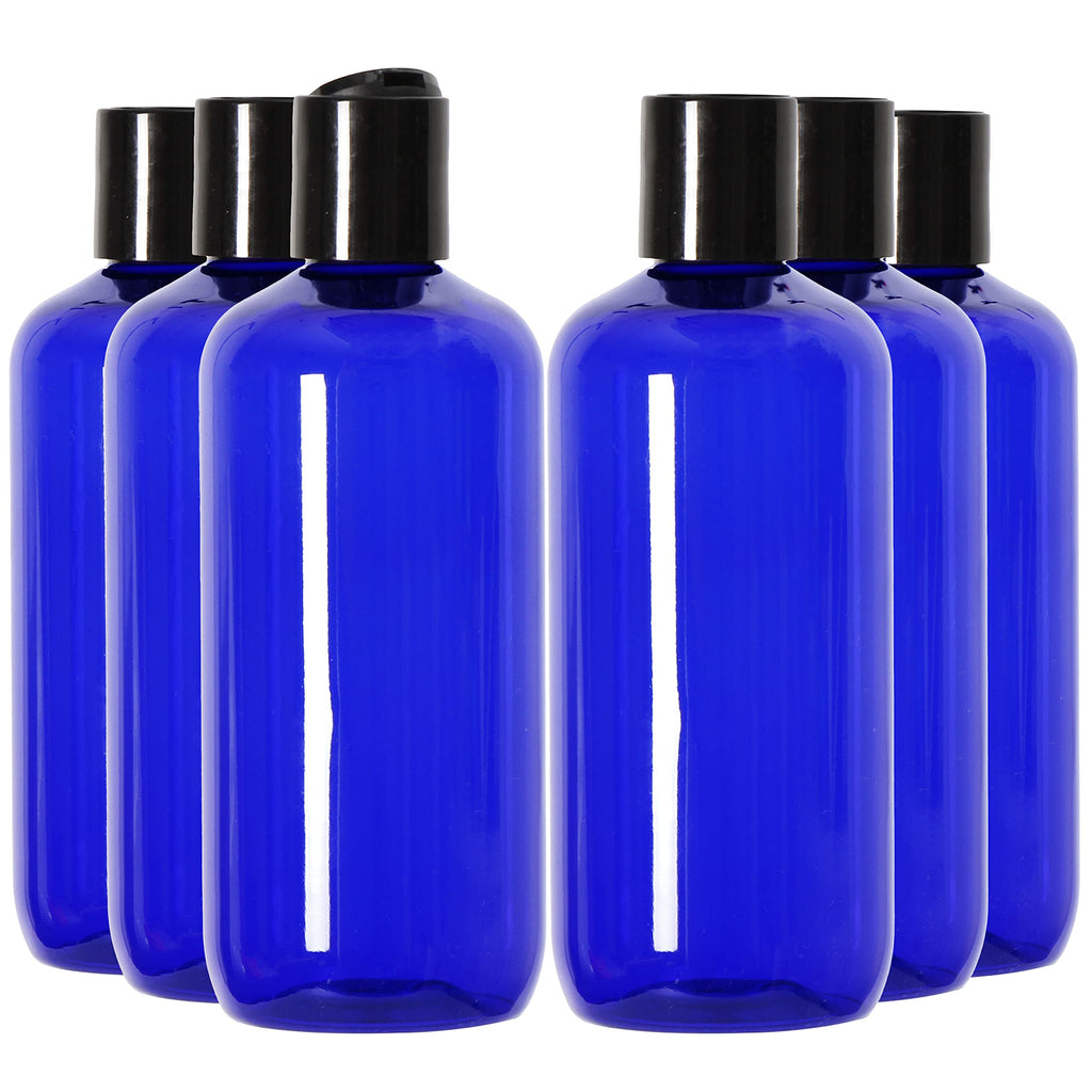 Youngever 10 Pack Plastic Empty Bottles with Disc Cap 8 Ounce, Refillable Cosmetic Bottles, Squeeze Containers for Shampoo, Liquid Body Soap, Lotion, Cream