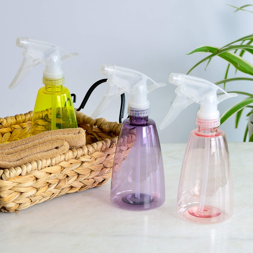 Youngever 6 Pack Empty Plastic Spray Bottles, Spray Bottles for Hair and Cleaning Solutions in 6 Colors