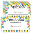 Youngever Punch Cards 210 Pack, Incentive Loyalty Reward Card for Classroom, Business, Kids, Students, Teachers 3.5 inch x 2 inch