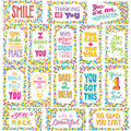 Youngever 300 Pack Motivational Quote Cards, 50 Unique Inspirational Designs Cards, Business Card Sized Encouragement Cards, Gifts for Employees, Thinking of You Gifts, Appreciation Cards