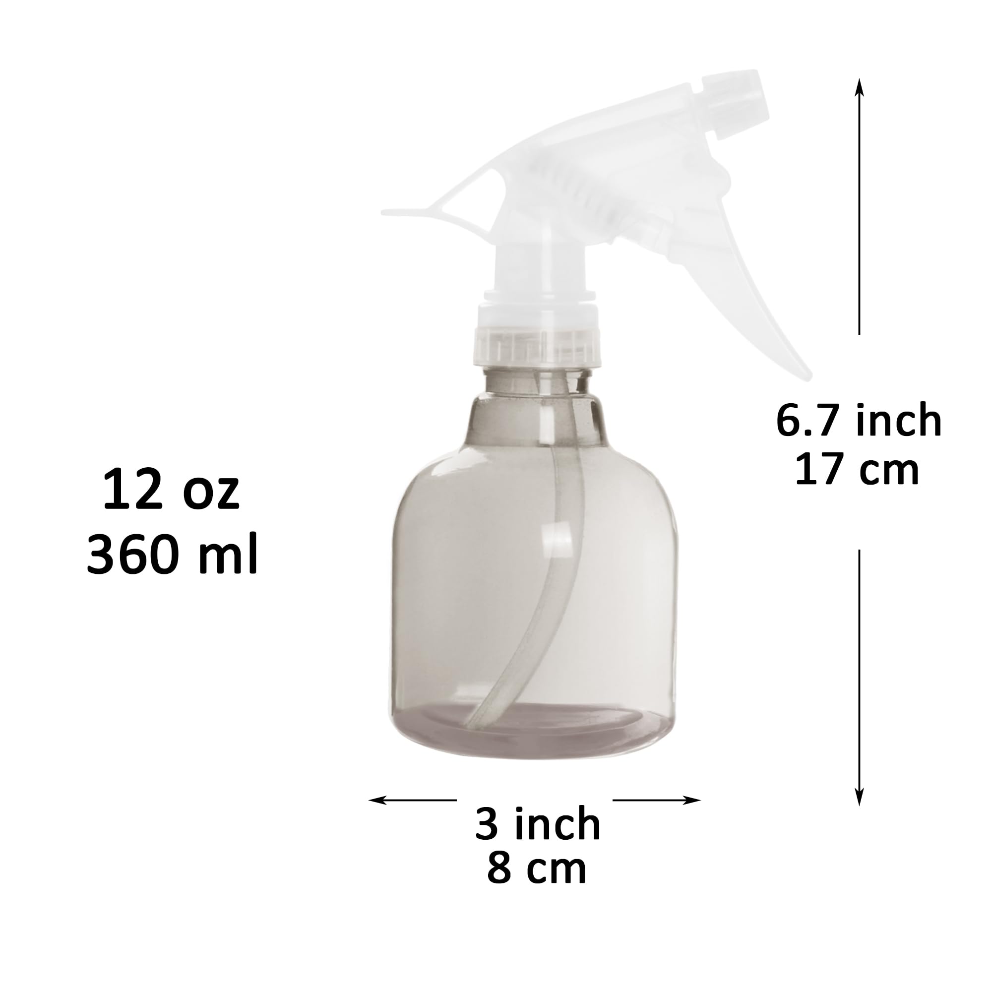 Youngever 6 Pack 12 Ounce Empty Plastic Spray Bottles