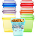 Youngever 7 Sets Plastic Parfait Cups, Reusable Plastic Dessert Cups with Lids and Inserts, Reusable Plastic Yogurt Cups with Inserts, Spill and Leak Proof