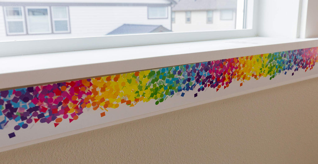 Youngever 52.5 ft Bulletin Board Borders Confetti Border for Classroom Decoration