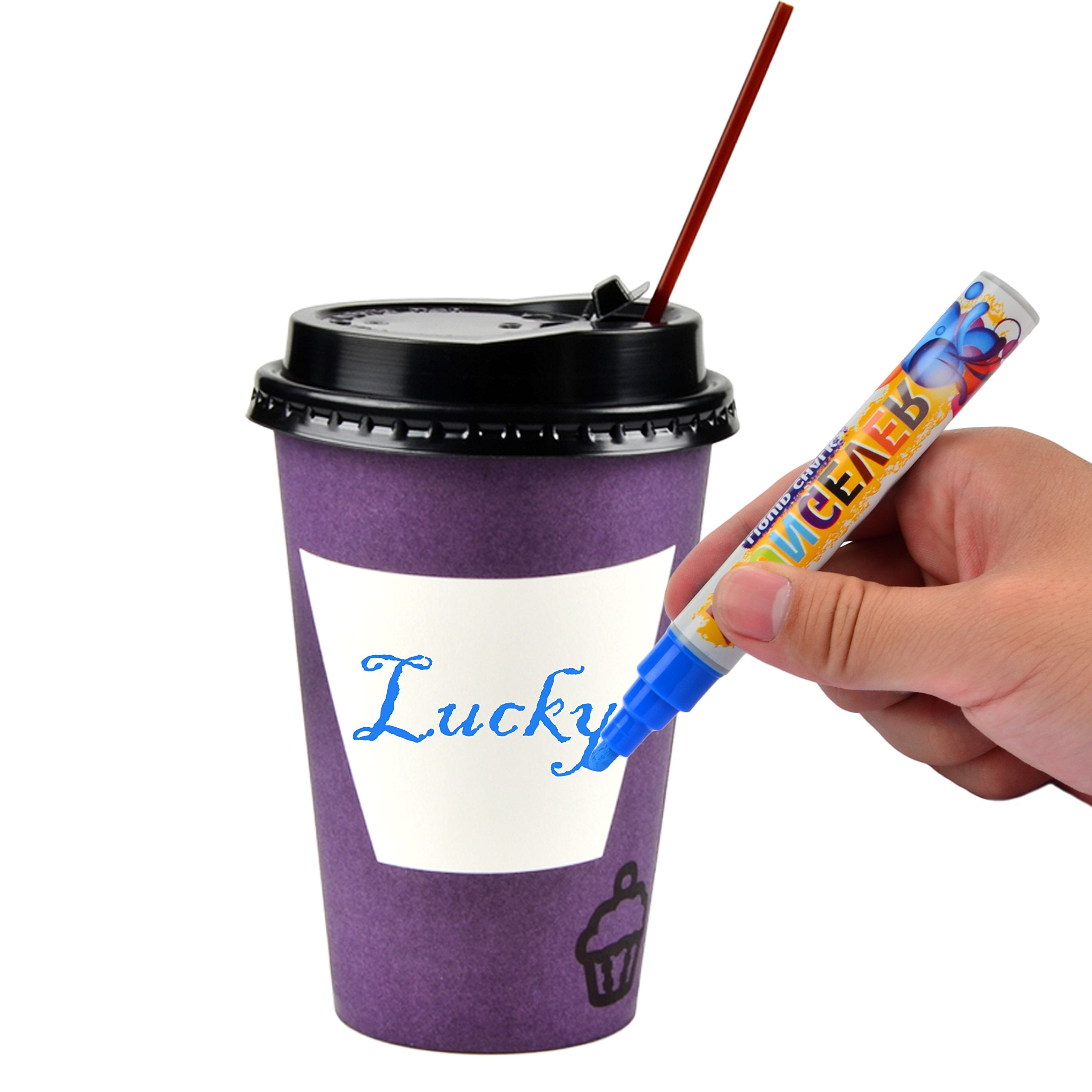 Youngever 70 Sets Hot Coffee Cups Durable Paper Cups with Travel Lids, 12 Ounce Disposable Cups For To Go Travel Mug Office Party Favor