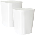 Youngever 2 Pack 1.5 Gallon Square Trash Can, Plastic Garbage Container Bin, Small Trash Bin for Home Office, Living Room, Study Room, Kitchen, Bathroom