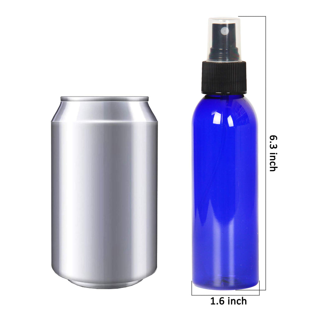 Youngever 10 Pack Refillable Travel Spray Bottles - 4 Ounce Plastic, Fine Mist Mini Bottles With Lids
