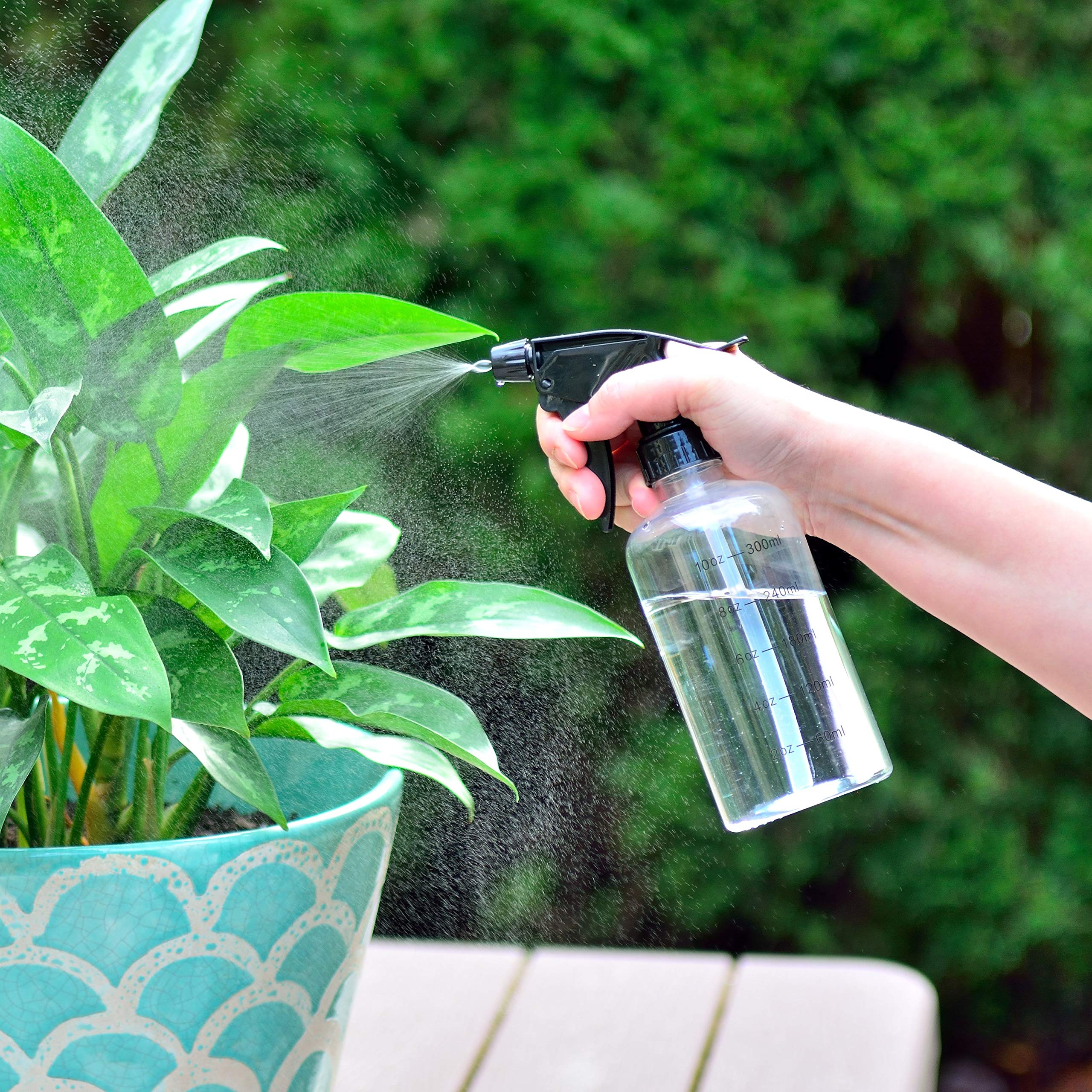 Youngever 6 Pack Empty Plastic Spray Bottles, Spray Bottles for Hair and Cleaning Solutions