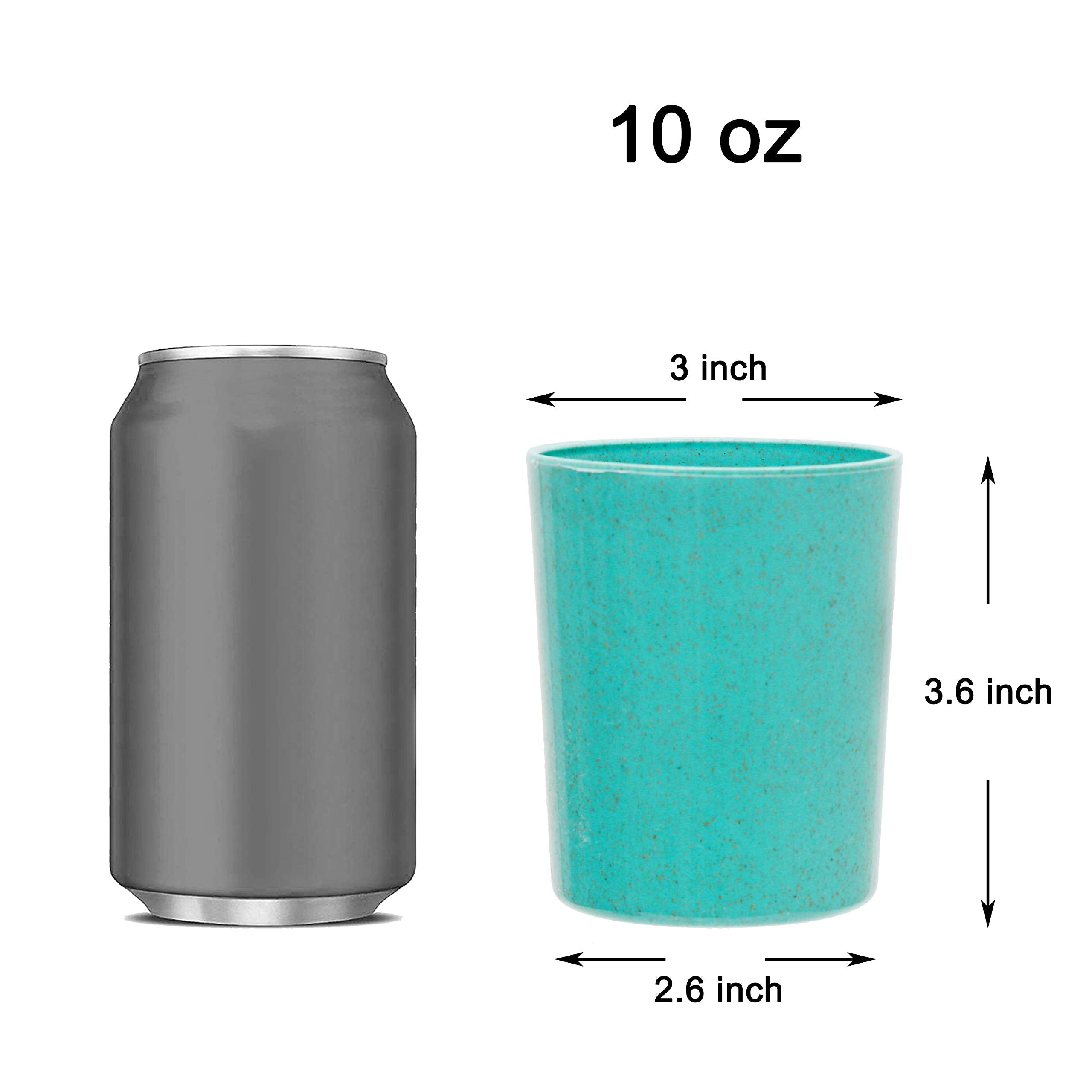 Youngever Bamboo Plastic Kids Dinnerware Set (5pcs Cups)