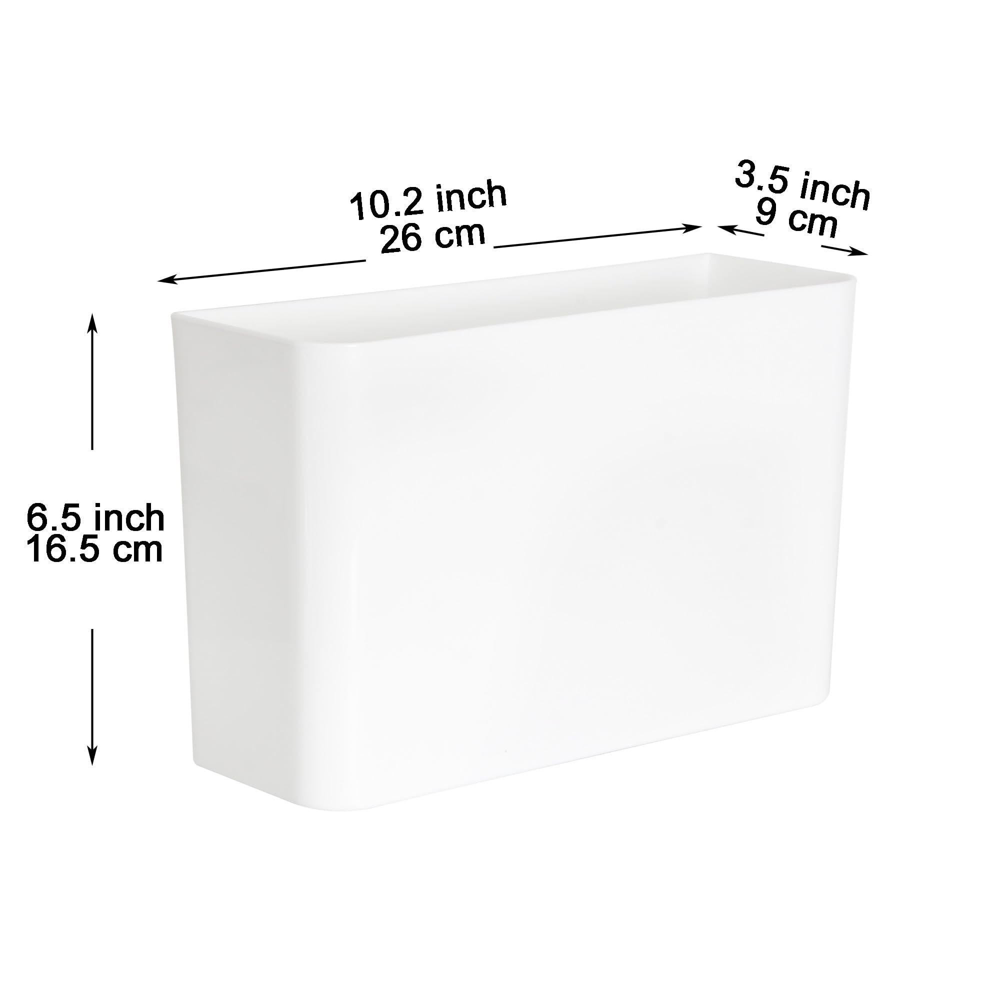 Youngever Plastic Adhesive Storage Organizer Bin for Cabinet, Pantry, Organizer for Ziplock Bag, Plastic and Paper Wrap, Aluminum Foil, Cleaning Brushes, Kitchen Gadgets