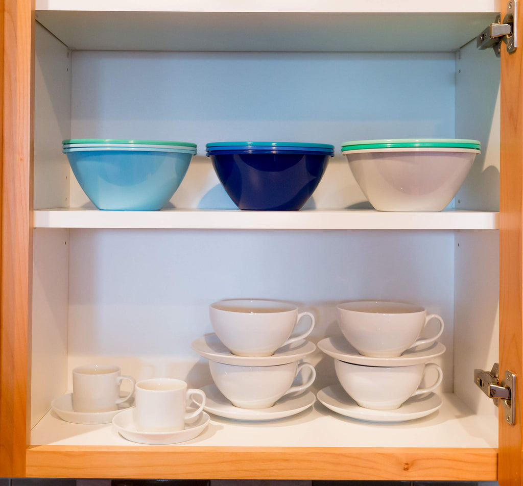 Youngever 32 ounce Plastic Bowls, Large Cereal Bowls, Large Soup Bowls, Set of 9