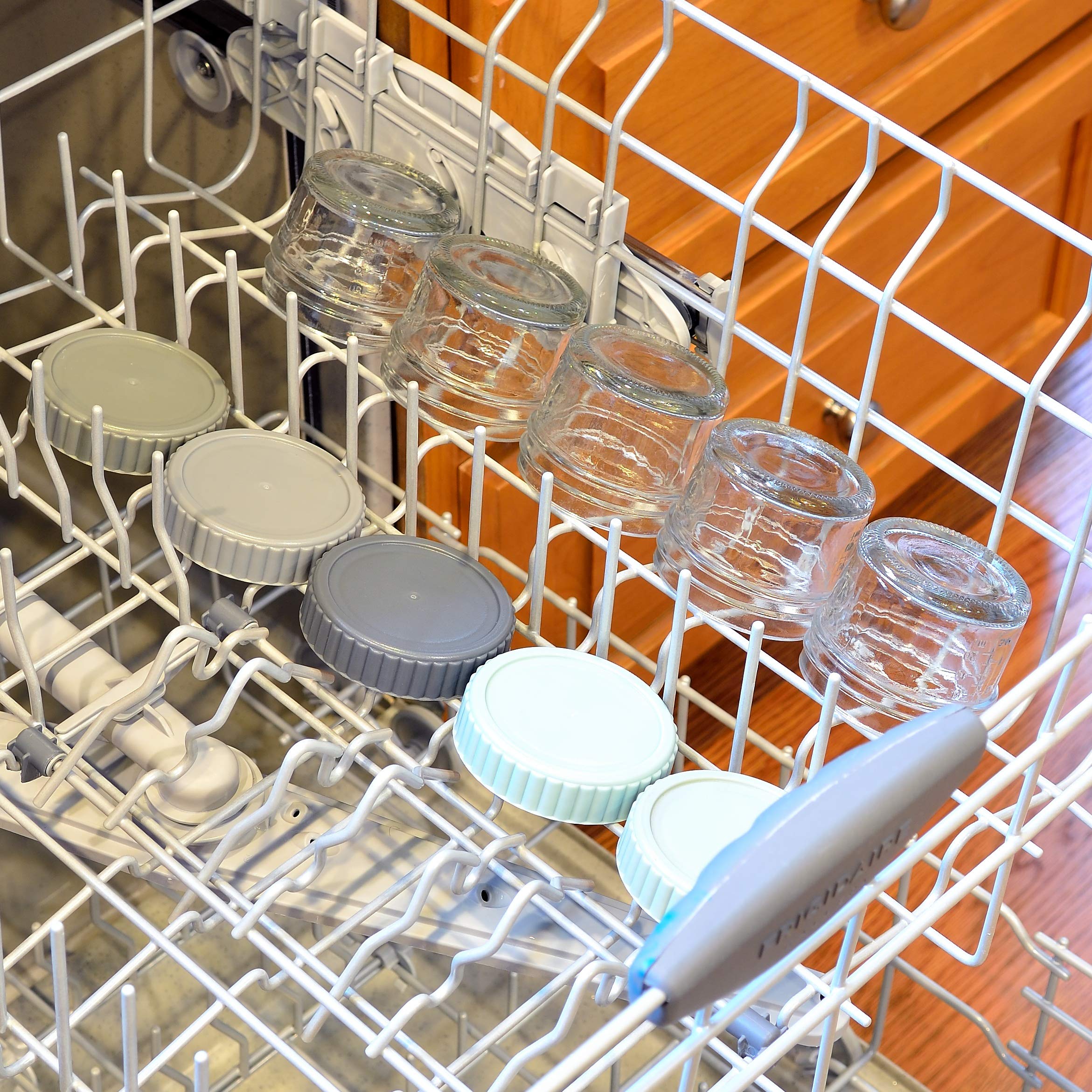 Youngever Glass Baby Food Storage - 4 Ounce Stackable Baby Food Containers with Airtight Lids, 8 Urban Colors (8 Sets)