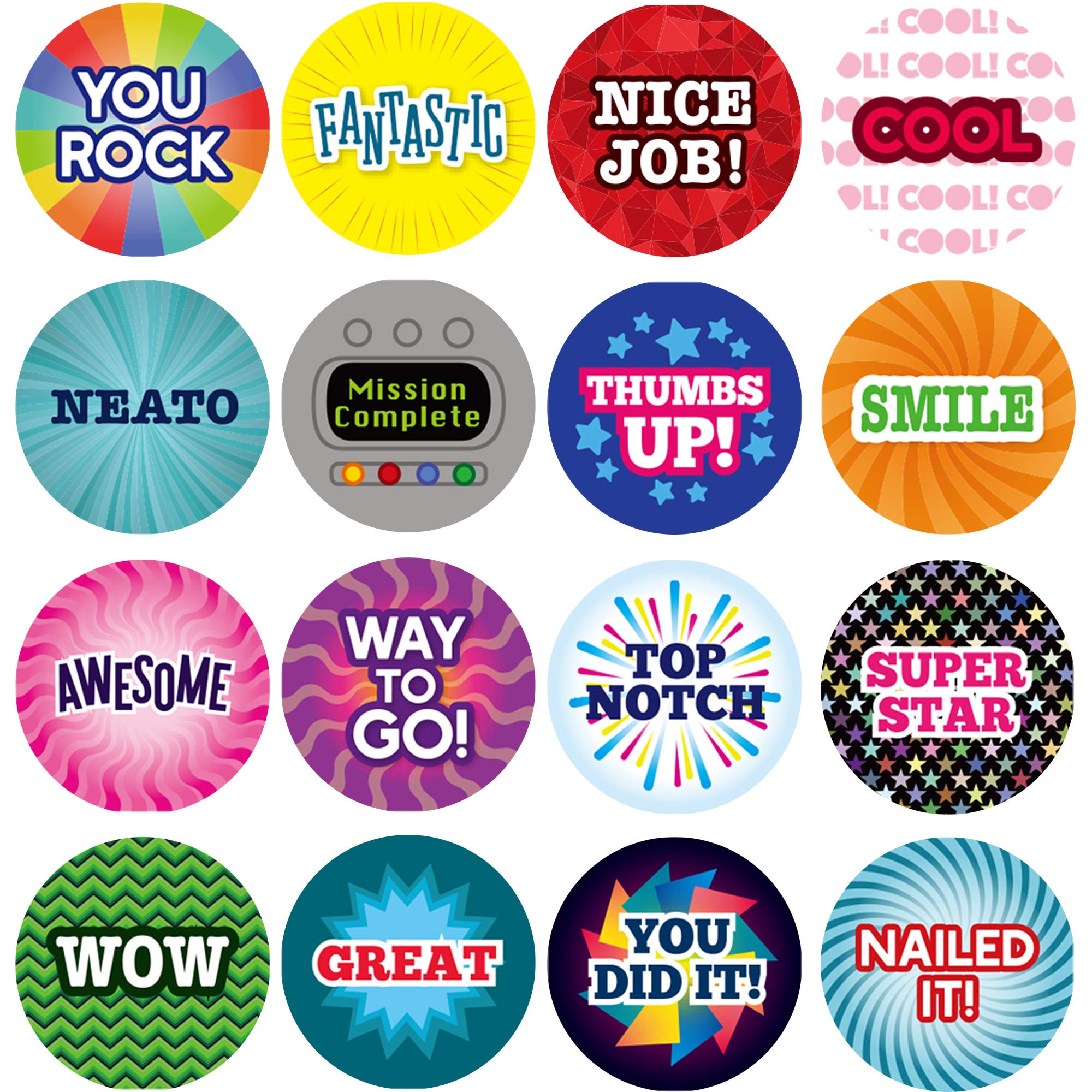 Youngever 3060 Motivational Stickers, Inspiring Planner Stickers, Motivational Encouragement Stickers for Teacher, School, Book, Notebook, Planner, Positive Stickers, 18 Unique Designs