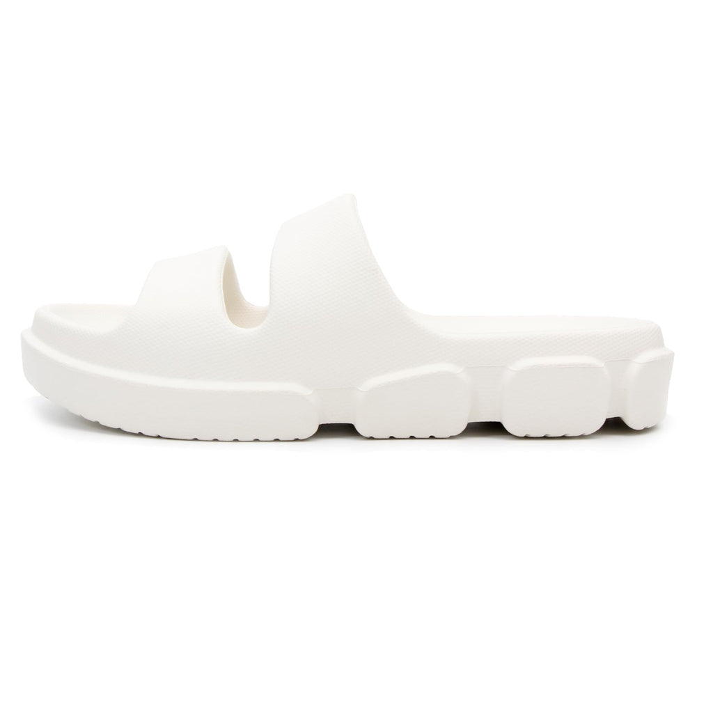 SPRUCE INT SHEYOUNG Slide Sandals for Women Indoor Outdoor, House Slippers for Woman, Non Slip Rubber Shower Slides, Two Strap Arch Support Sandals