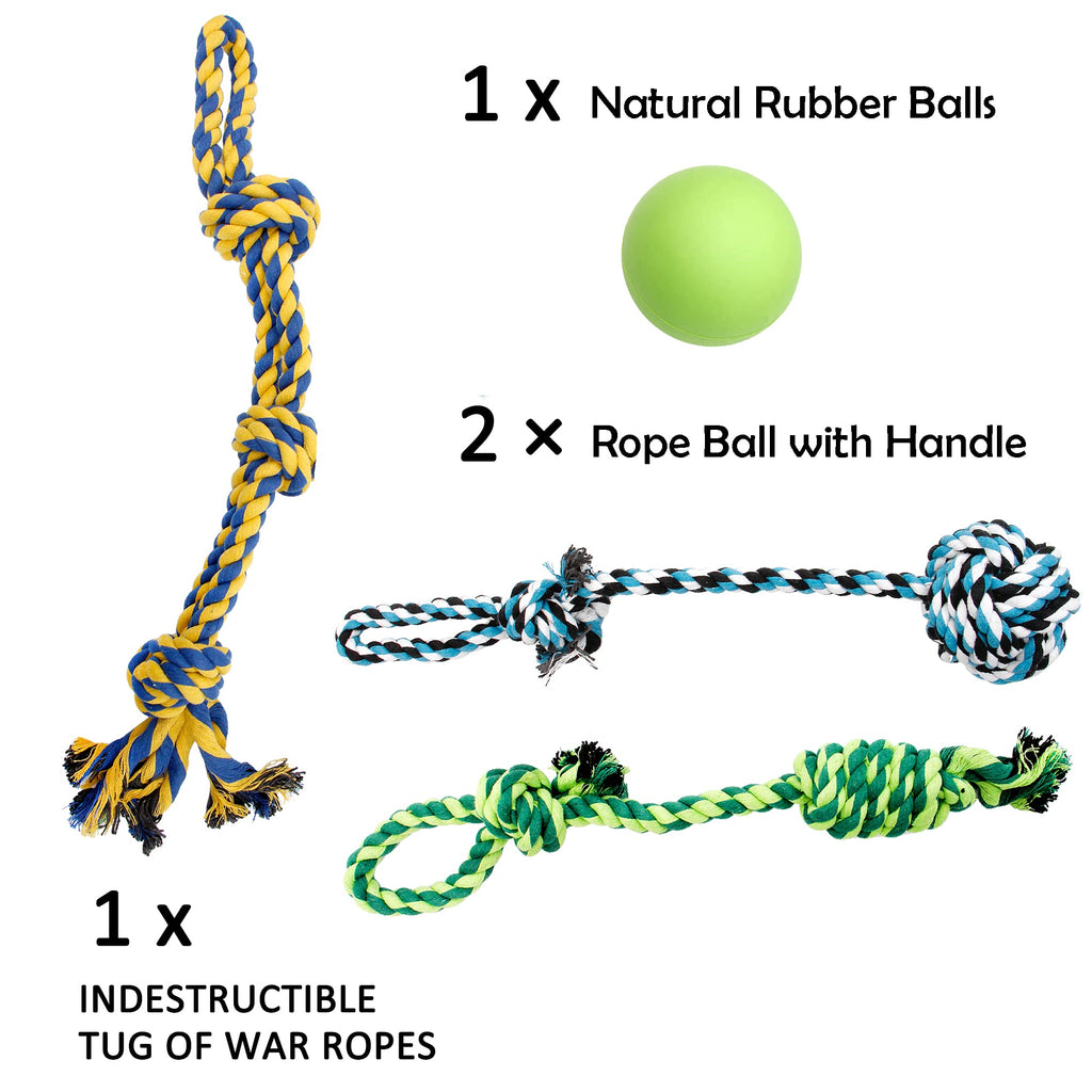 Youngever Dog Rope Toys, Puppy Chew Toys Dog Toys for Medium to Large Dogs