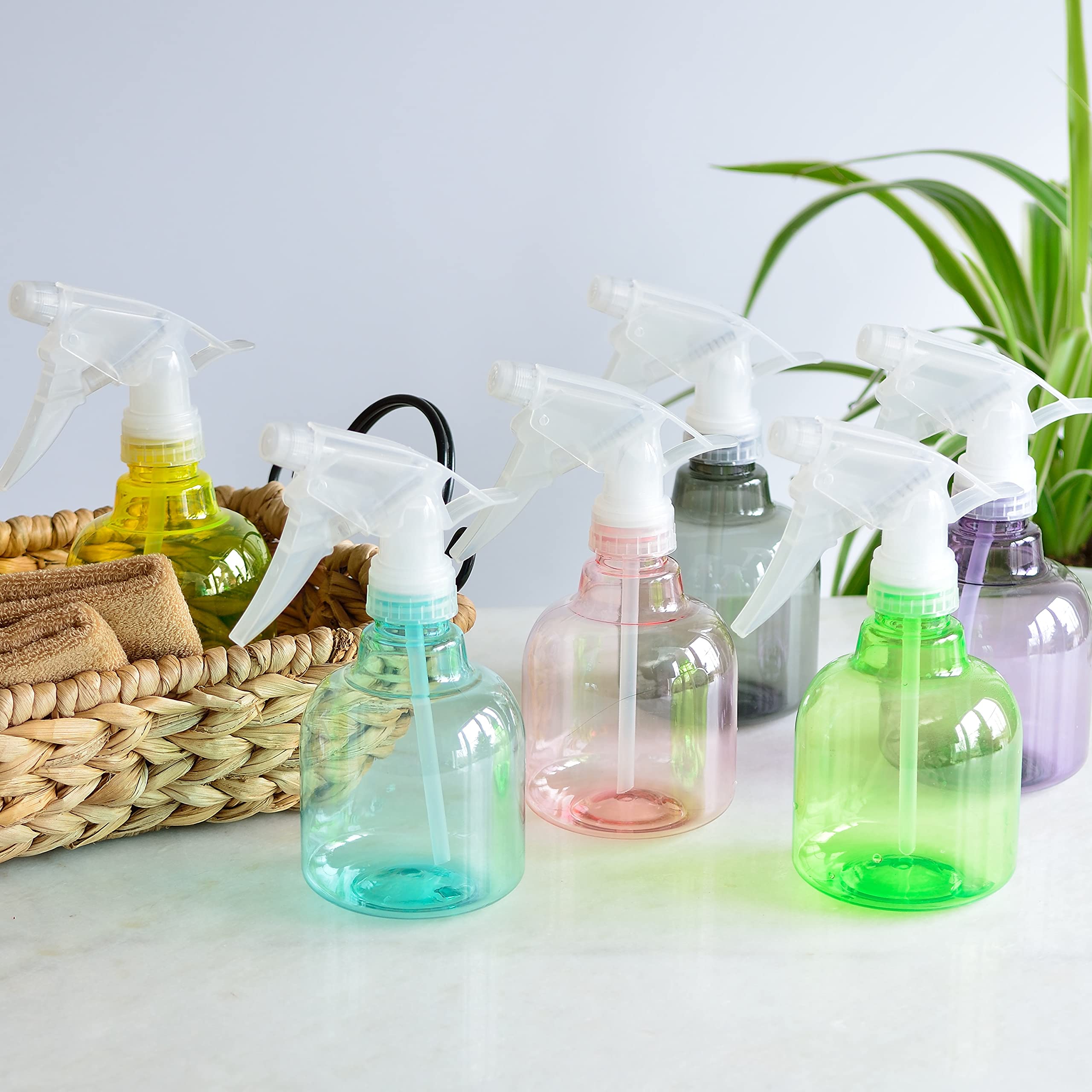 Youngever 6 Pack 8 Ounce Empty Plastic Spray Bottles