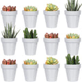 Youngever 24 Pack 2 Inch Mini Plastic Planters, Indoor Flower Plant Pots, Grey Gardening Pot with Drainage - NO Plant Included