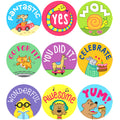 Youngever 2000 Pack Reward Stickers for Teachers in 20 Unique Designs, Animal Cartoon Motivational Stickers, Fun Motivational Stickers