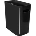 Youngever 1 Pack 3 Gallon Slim Trash Can, Plastic Garbage Container Bin, Trash Bin with Handles for Home Office, Living Room, Study Room, Kitchen, Bathroom