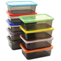 Youngever 9 Sets Bento Lunch Box, Meal Prep Containers, Reusable Plastic Food Storage Container Boxes