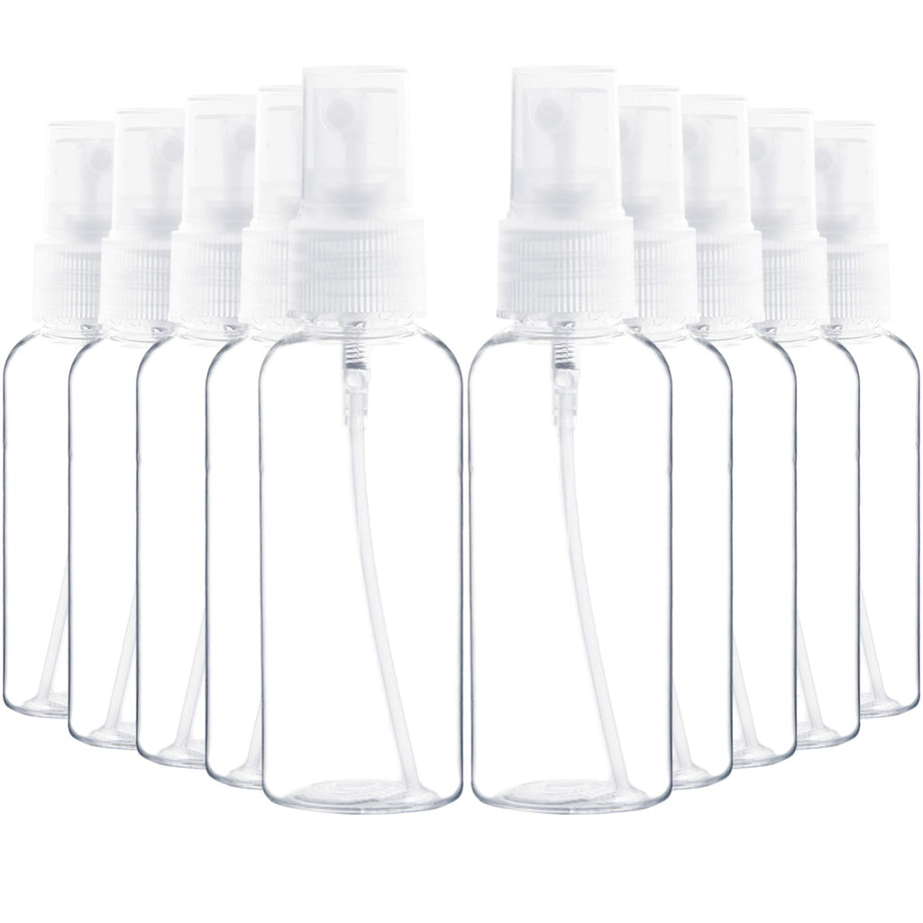 Youngever 20 Pack Refillable Spray Bottles with Lids, Clear Fine Mist Mini Travel Bottles