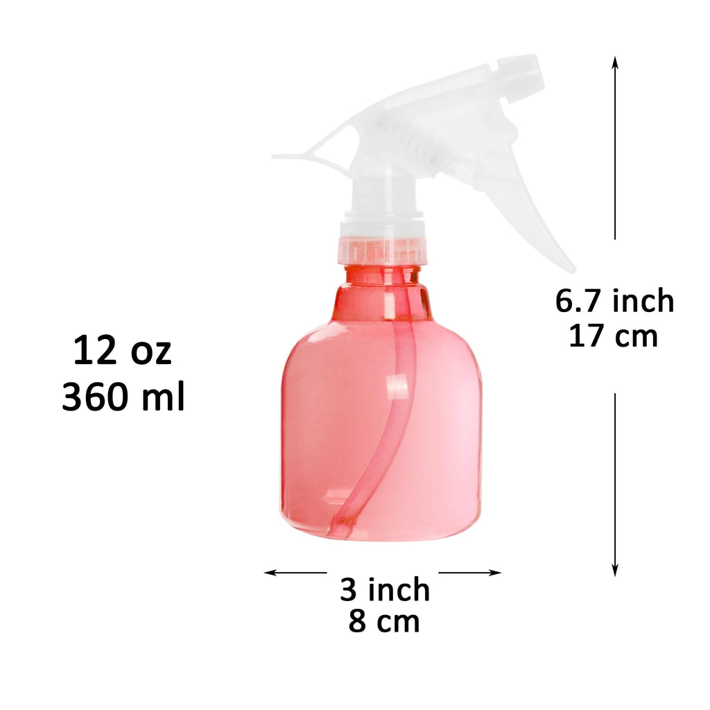 Youngever 6 Pack 12 Ounce Empty Plastic Spray Bottles