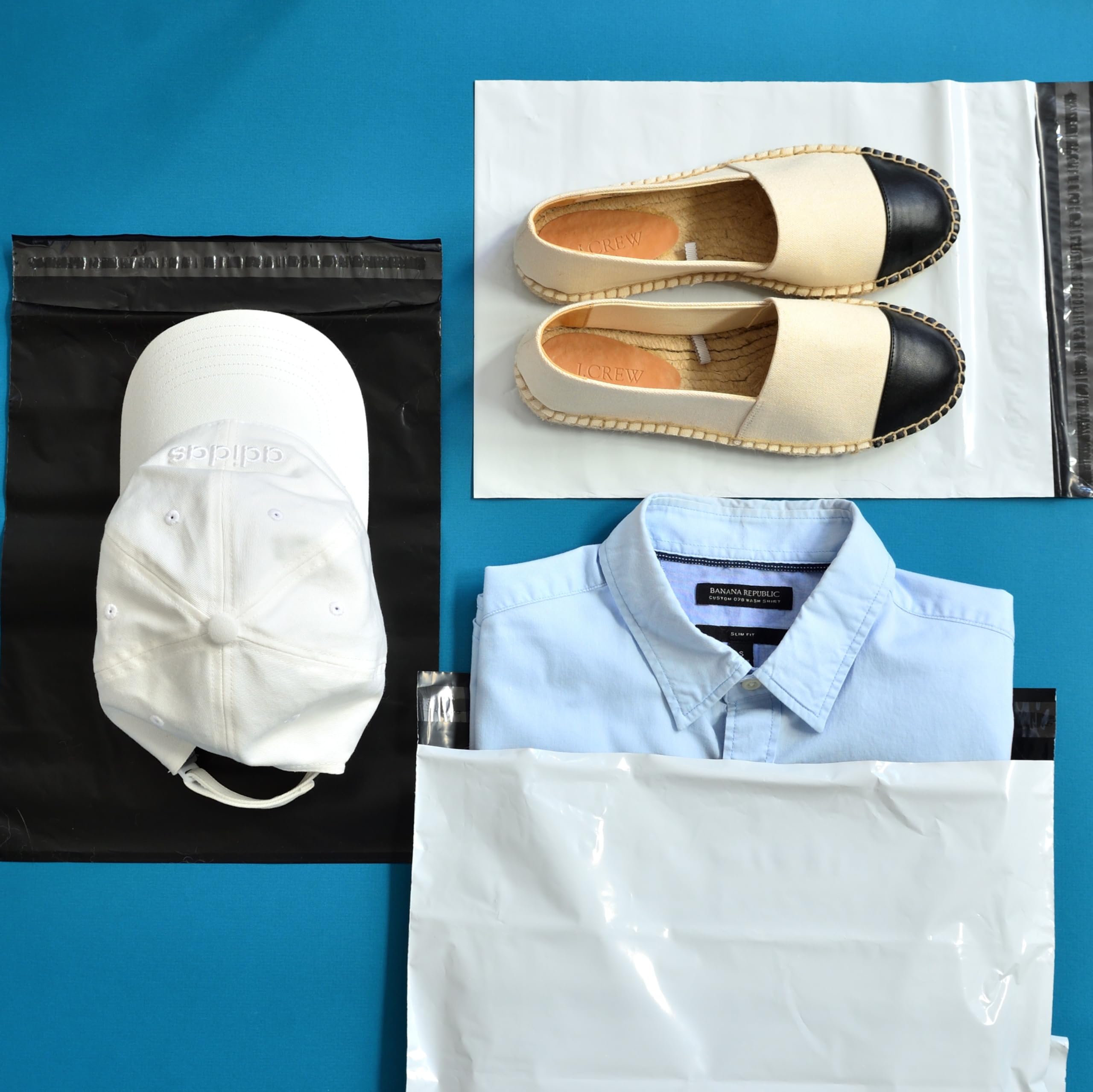 Youngever 120 Pcs Mailing Envelopes and Poly Mailers, Yellow Bubble Mailers, Durable Kraft Envelopes, White envelopes, Waterproof Self-Sealing Shipping Bags