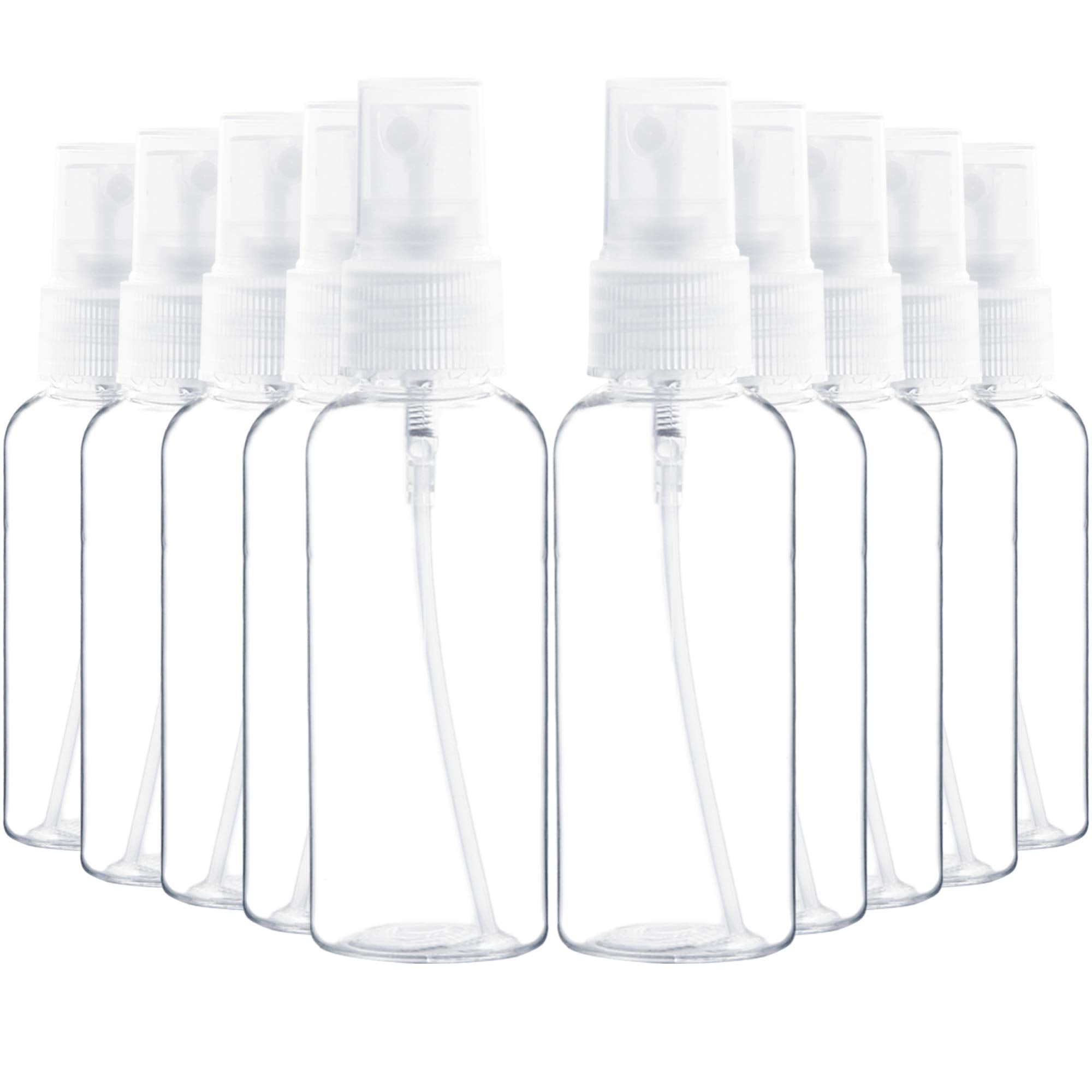 Youngever 20 Pack Refillable Spray Bottles with Lids, Clear Fine Mist Mini Travel Bottles