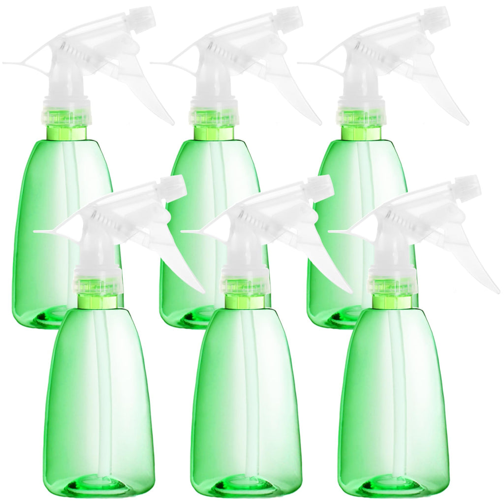 Youngever 6 Pack 12 Ounce Empty Plastic Spray Bottles, Spray Bottles for Hair and Cleaning Solutions
