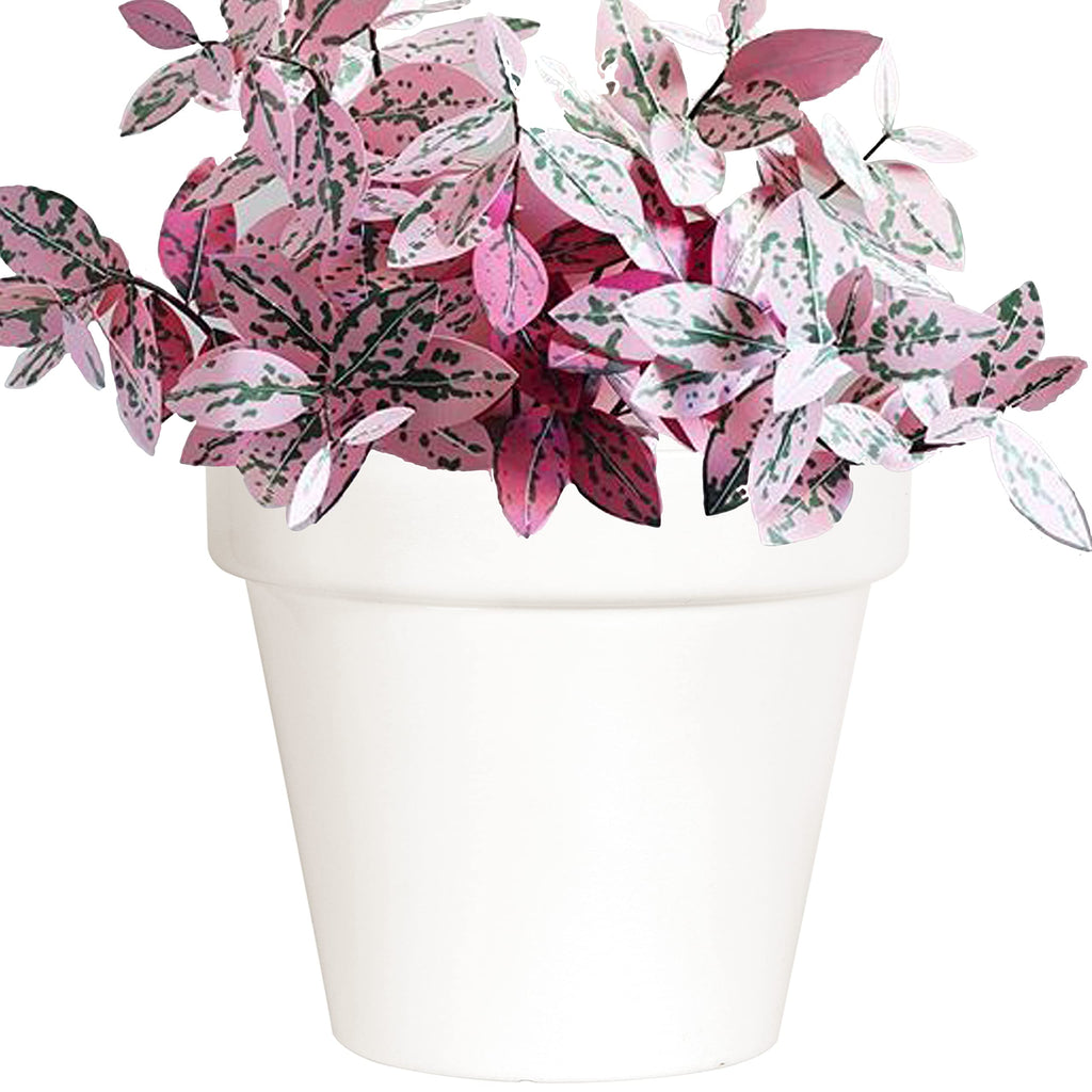 Youngever 6 Pack 7.5 Inch Plastic Planters Indoor Flower Plant Pots, Modern Decorative Gardening Pot with Drainage for All House Plants, Flowers, Herbs