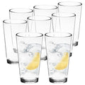 Youngever 22 oz Bistro Clear Plastic Tumblers, Plastic Drinking Glasses, Reusable Plastic Cups, Unbreakable Glasses, Set of 6