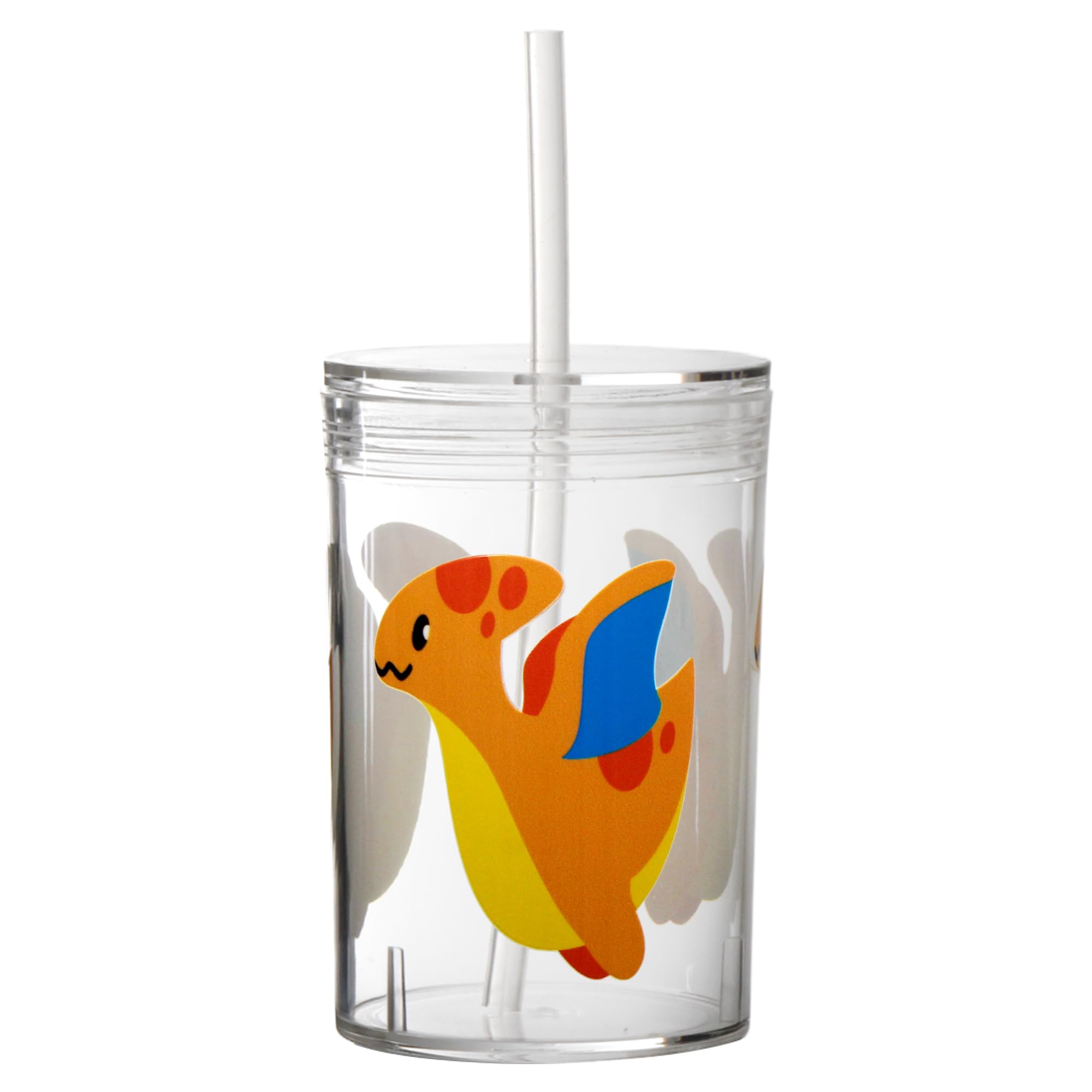 Youngever Tritan Kids Cup, Reusable 14 Ounce Tritan Water Cup with Lid and Straw, Unbreakable Kids Straw Cup