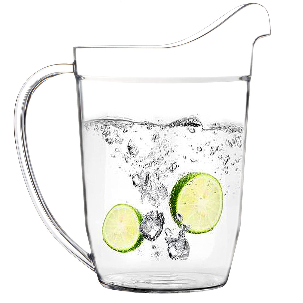 Youngever 75 Ounce Plastic Pitcher, Large Clear Water Jug