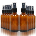 Youngever 16 Pack Empty Amber Glass Spray Bottles, 2 Ounce Empty Refillable Containers