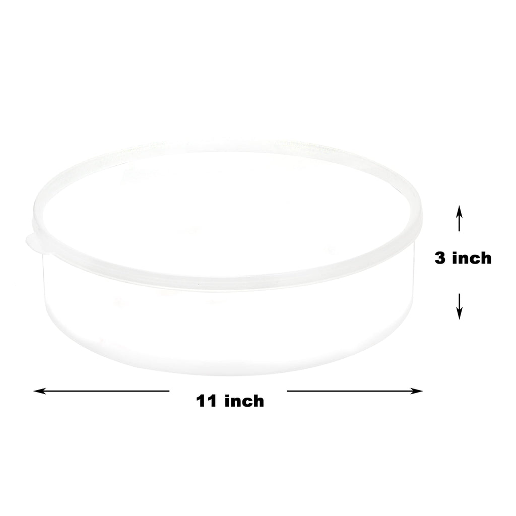 Youngever Plastic Pie Container, 11 Inch, Fresh Pie Keeper, Cupcake Carrier, Clear Round Food Storage Container with Lid, Food Container for Cupcakes, Cookies, Cheesecakes