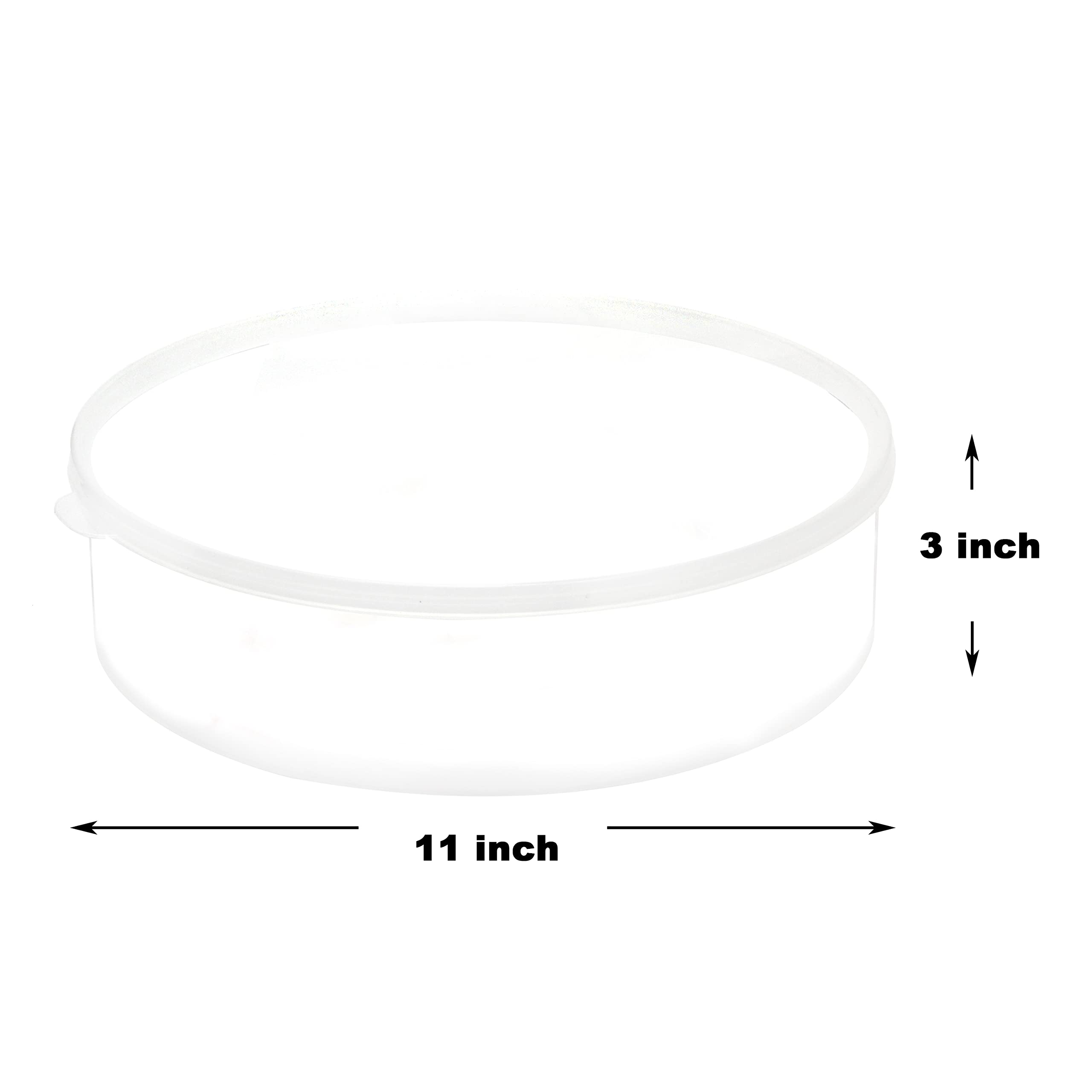 Youngever Plastic Pie Container, 11 Inch, Fresh Pie Keeper, Cupcake Carrier, Clear Round Food Storage Container with Lid, Food Container for Cupcakes, Cookies, Cheesecakes