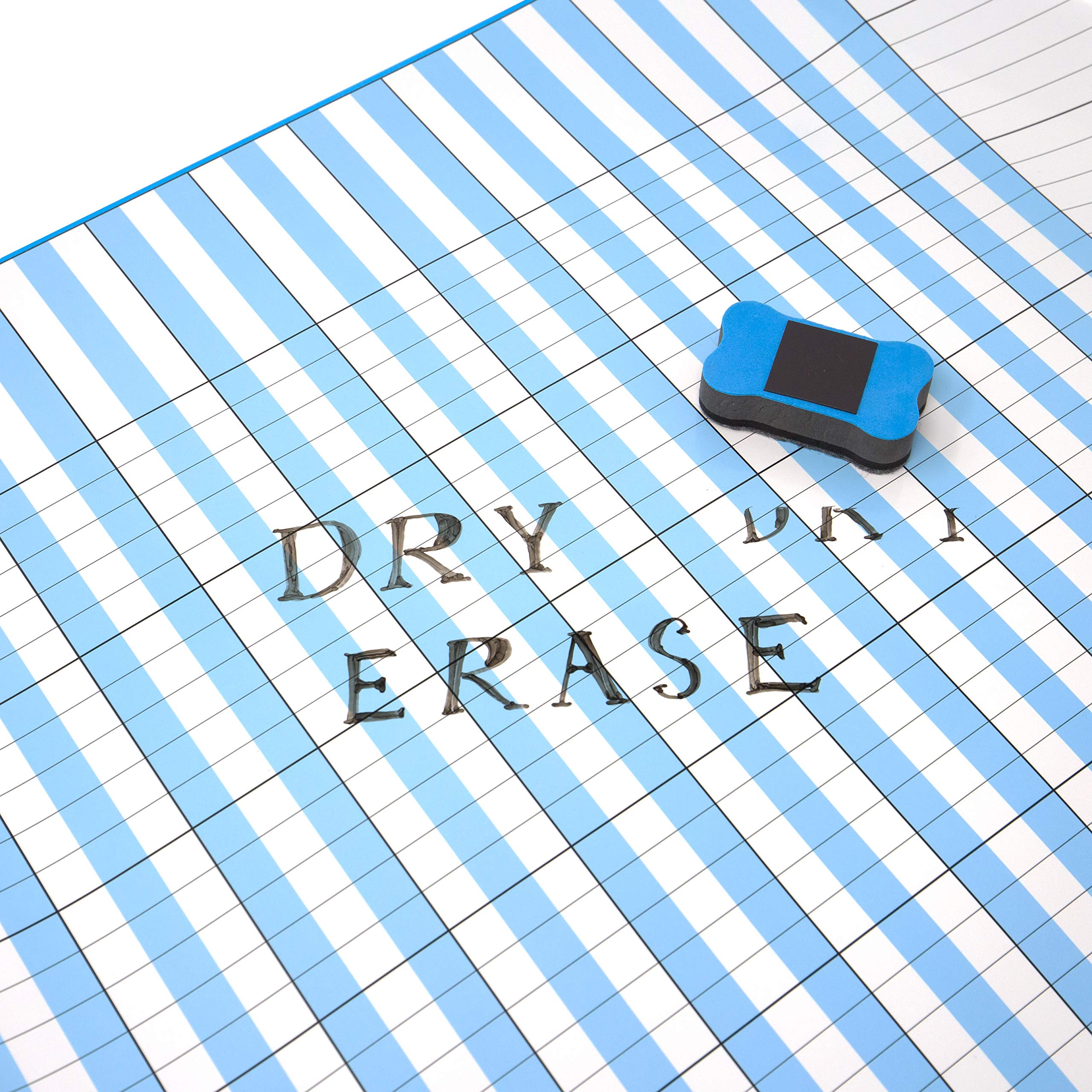 Youngever 17 Inch x 22 Inch Multi-Color Laminated Dry Erase Incentive Chart with Reward Stickers for Chore Responsibility, School Attendance, Homework Progress Tracking Chart