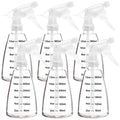 Youngever 6 Pack Empty Plastic Spray Bottles, Spray Bottles for Hair and Cleaning Solutions