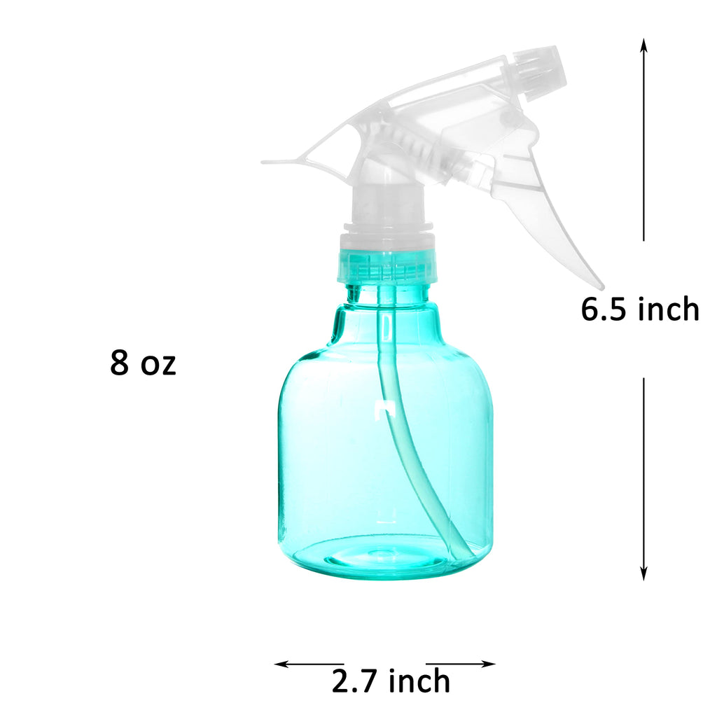 Youngever 6 Pack 8 Ounce Empty Plastic Spray Bottles