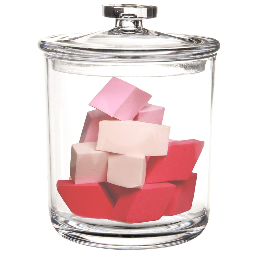 Youngever Clear Plastic Apothecary Jars