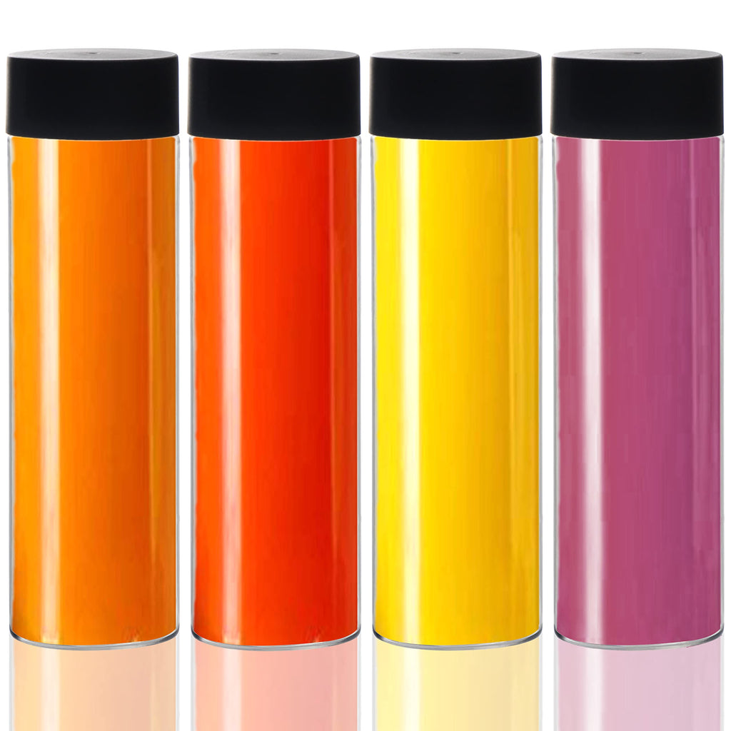 Youngever 6 Pack 16 Ounce Plastic Juice Bottles with Caps, Drinking Bottles with Lids, Beverage Containers