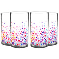 Youngever 4 Pack 16 Ounce Plastic Tumblers, Plastic Drinking Cups, Cafe Break-Resistant Drinking Glasses, Shatterproof Drinking Tumblers, Reusable | NO BPA | Top-rack Dishwasher Safe