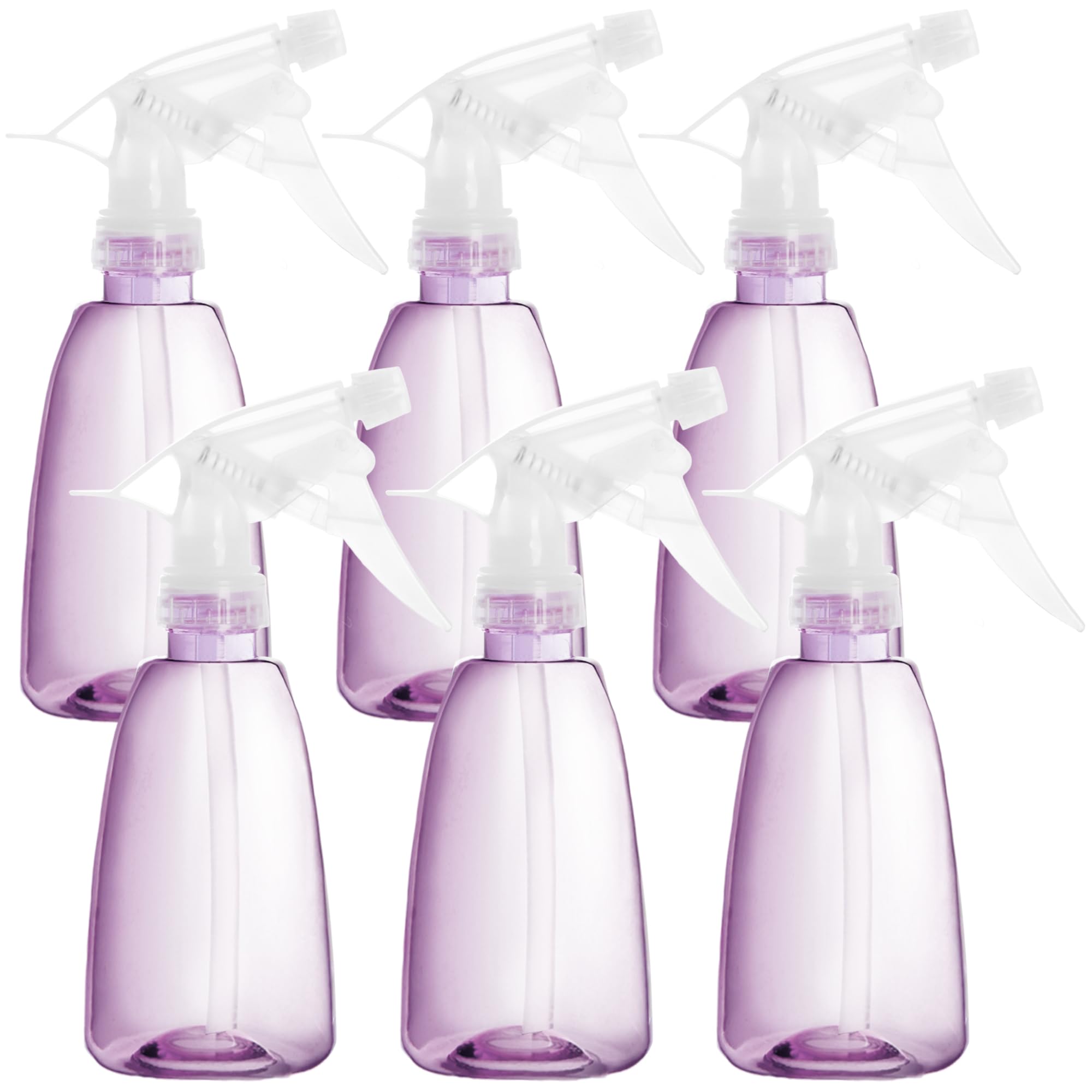 Youngever 6 Pack 12 Ounce Empty Plastic Spray Bottles, Spray Bottles for Hair and Cleaning Solutions