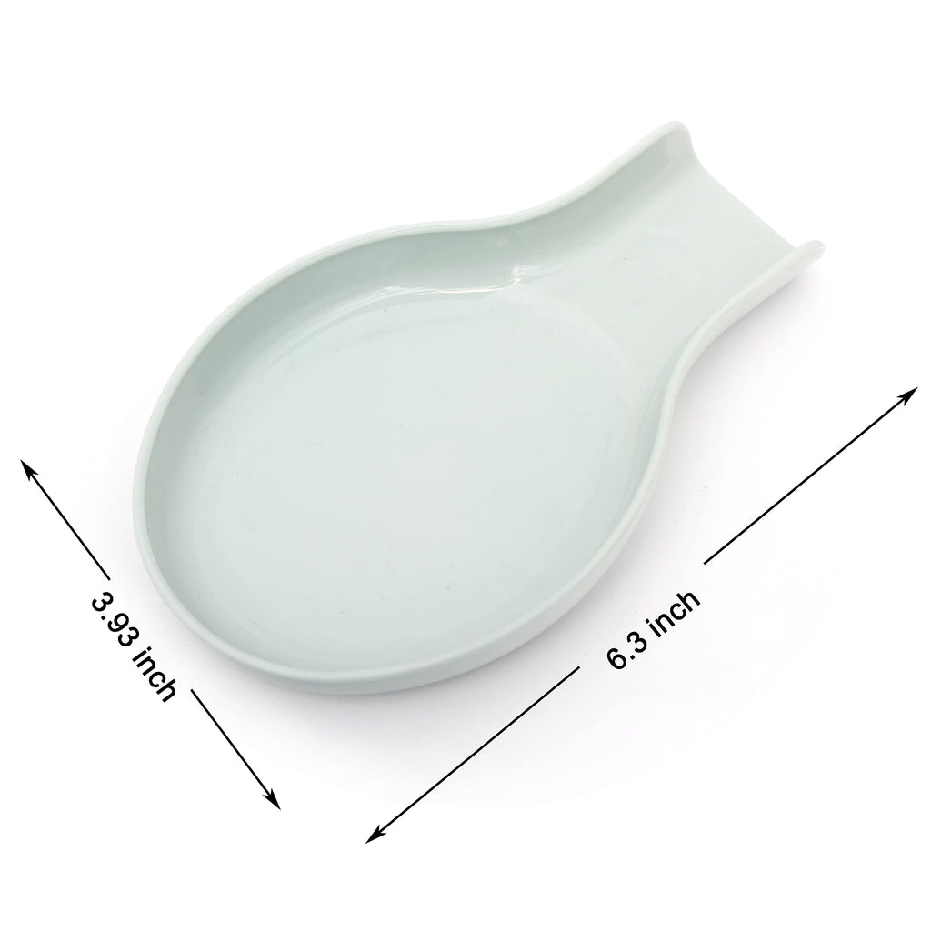 Youngever 5 Pack Plastic Spoon Rests, Kitchen Utensil Holders, Plastic Spoon Holders