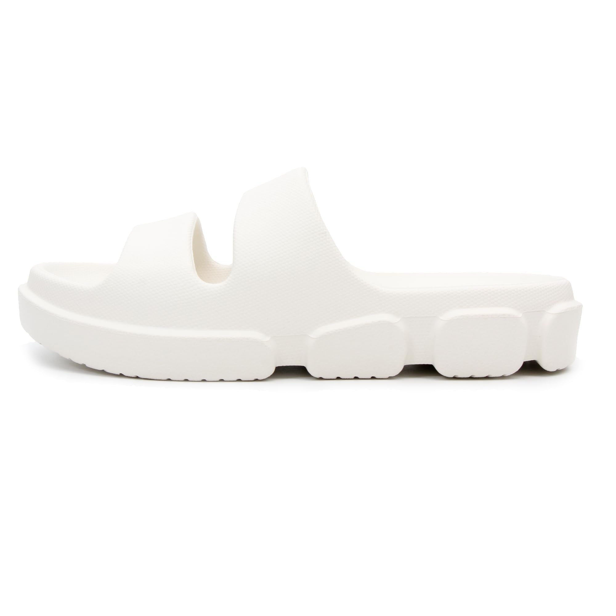 SPRUCE INT SHEYOUNG Slide Sandals for Women Indoor Outdoor, House Slippers for Woman, Non Slip Rubber Shower Slides, Two Strap Arch Support Sandals