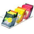 Youngever 2 Pack Plastic Tea Packet Organizers, Tea Bag Holder, Tea Bag Storage, 8.5" x 3" x 2"