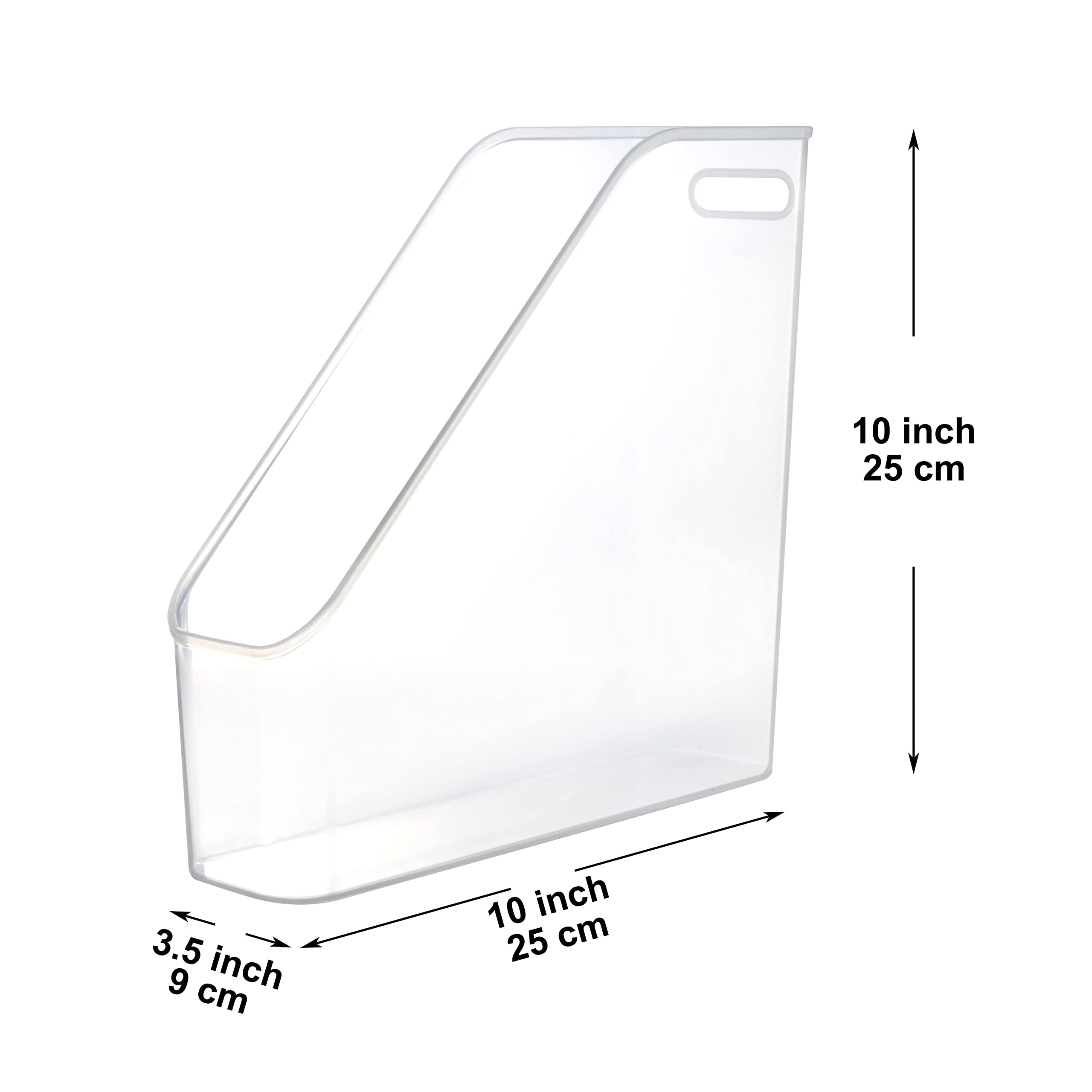 Youngever 3 Pack File Folder Bin Storage, Plastic File Folder Bin Organizer with Handle