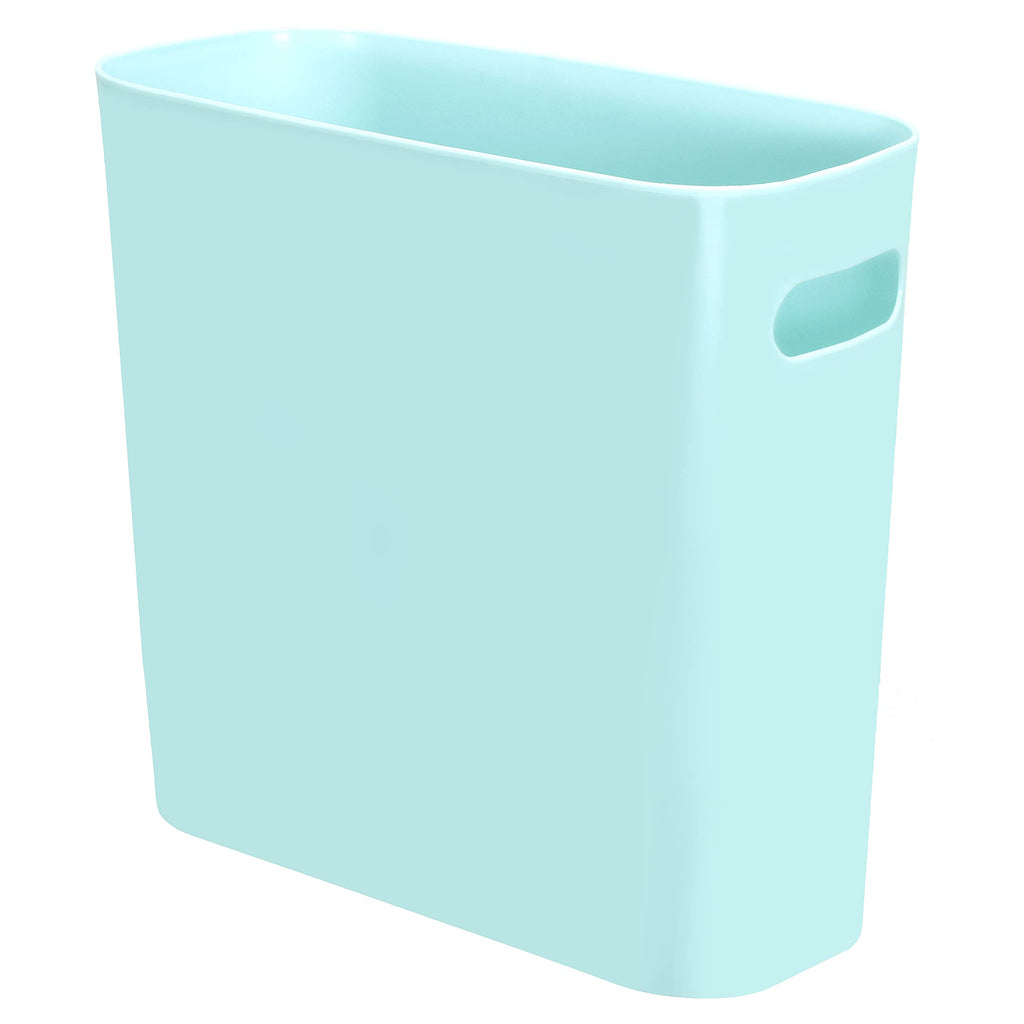 Youngever 1.5 Gallon Slim Trash Can, Re-usable 5.67L Plastic Garbage Container Bin, Small Trash Bin with Handles for Home Office, Living Room, Study Room, Kitchen, Bathroom